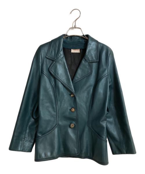 LOEWE（ロエベ）LOEWE (ロエベ) ナッパレザーセットアップスーツ グリーン サイズ:42/38の古着・服飾アイテム