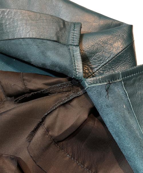 LOEWE（ロエベ）LOEWE (ロエベ) ナッパレザーセットアップスーツ グリーン サイズ:42/38の古着・服飾アイテム