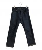H.R.MARKETハリウッドランチマーケッド）の古着「ネップ セルビッチ デニムストレートジーンズ」｜インディゴ