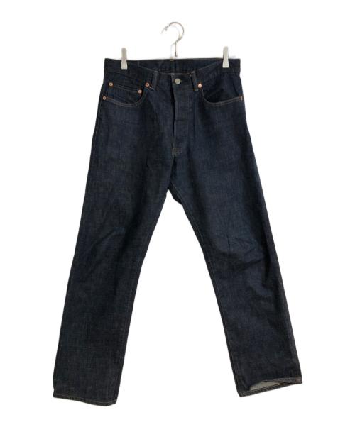 H.R.MARKET（ハリウッドランチマーケッド）H.R.MARKET (ハリウッドランチマーケッド) ネップ セルビッチ デニムストレートジーンズ インディゴ サイズ:78.5cm (W31)の古着・服飾アイテム