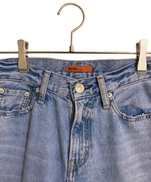 NEEDBY（ニードバイ）NEEDBY (ニードバイ) ワイドデニムパンツ インディゴ サイズ:25の古着・服飾アイテム