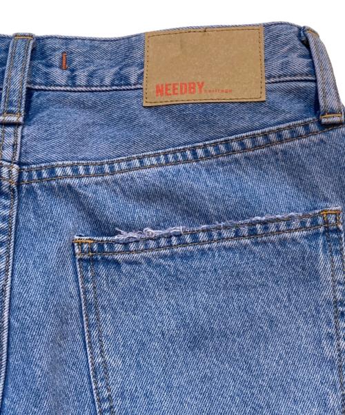 NEEDBY（ニードバイ）NEEDBY (ニードバイ) ワイドデニムパンツ インディゴ サイズ:25の古着・服飾アイテム