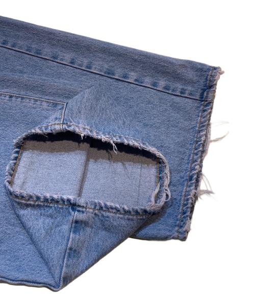 NEEDBY（ニードバイ）NEEDBY (ニードバイ) ワイドデニムパンツ インディゴ サイズ:25の古着・服飾アイテム