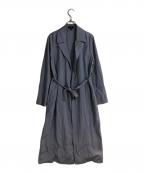 theoryセオリー）の古着「simple trench」｜ブルー