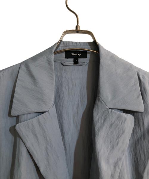 theory（セオリー）theory (セオリー) simple trench ブルー サイズ:Sの古着・服飾アイテム