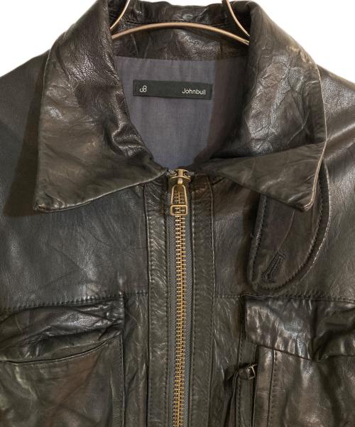 JOHNBULL（ジョンブル）JOHNBULL (ジョンブル) ラムレザージャケット ブラック サイズ:Lの古着・服飾アイテム