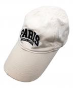 BALENCIAGAバレンシアガ）の古着「CITIES PARIS CAP」｜ホワイト
