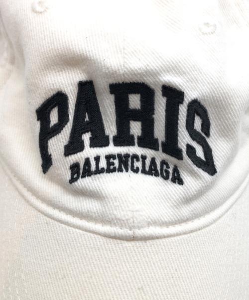 BALENCIAGA（バレンシアガ）BALENCIAGA (バレンシアガ) CITIES PARIS CAP ホワイト サイズ:Lの古着・服飾アイテム