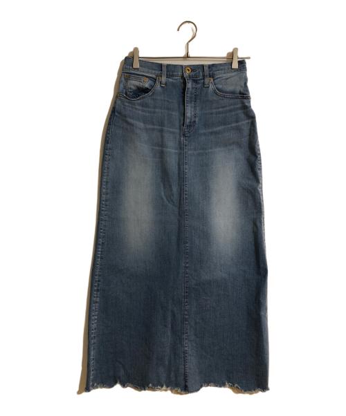 GOOD GRIEF!（グッドグリーフ）GOOD GRIEF! (グッドグリーフ) CUT OFF HEM DENIM LONG SKIRT インディゴ サイズ:Sの古着・服飾アイテム