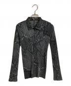 PLEATS PLEASEプリーツプリーズ）の古着「プリーツブラウス」｜グレー