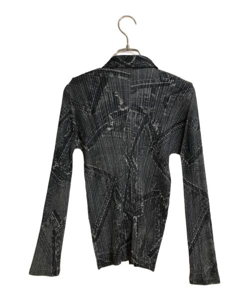 PLEATS PLEASE（プリーツプリーズ）PLEATS PLEASE (プリーツプリーズ) プリーツブラウス グレー サイズ:3の古着・服飾アイテム