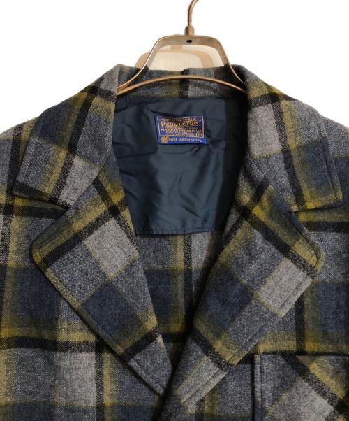 PENDLETON（ペンドルトン）PENDLETON (ペンドルトン) ウールテーラードジャケット ブルー サイズ:Mの古着・服飾アイテム