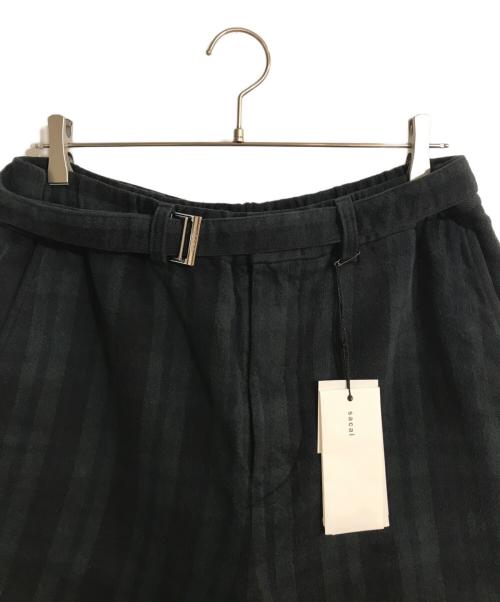 sacai（サカイ）sacai (サカイ) Plaid Pants グリーン サイズ:1の古着・服飾アイテム