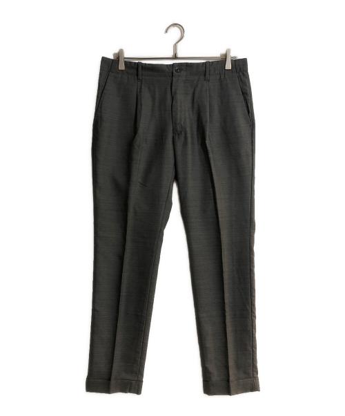 giab's ARCHIVIO（ジャブス アルキヴィオ）giab's ARCHIVIO (ジャブス アルキヴィオ) マサッチョシャカウール ストレッチ 1プリーツ パンツ グレー サイズ:48の古着・服飾アイテム