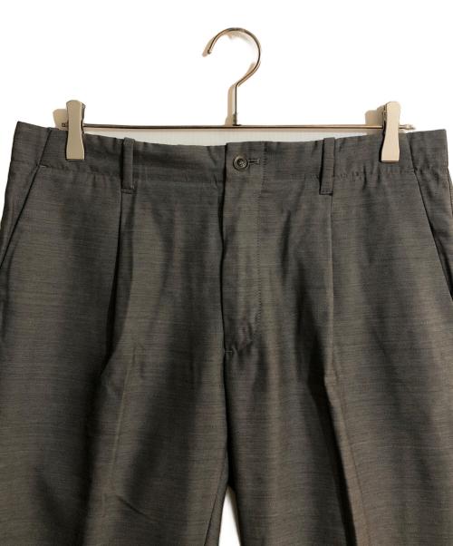 giab's ARCHIVIO（ジャブス アルキヴィオ）giab's ARCHIVIO (ジャブス アルキヴィオ) マサッチョシャカウール ストレッチ 1プリーツ パンツ グレー サイズ:48の古着・服飾アイテム