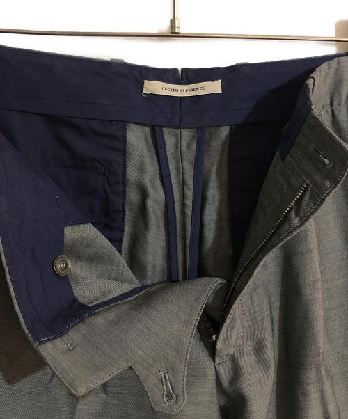 giab's ARCHIVIO（ジャブス アルキヴィオ）giab's ARCHIVIO (ジャブス アルキヴィオ) マサッチョシャカウール ストレッチ 1プリーツ パンツ グレー サイズ:48の古着・服飾アイテム