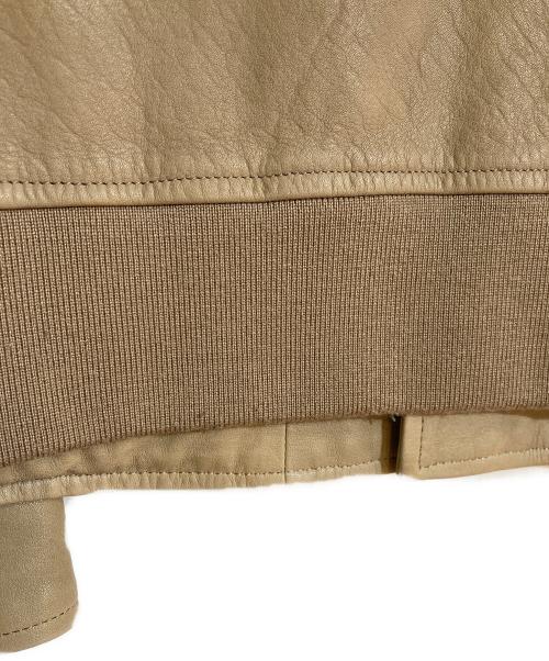 nonnative（ノンネイティブ）nonnative (ノンネイティブ) BIKER BLOUSON COW LEATHER ベージュの古着・服飾アイテム