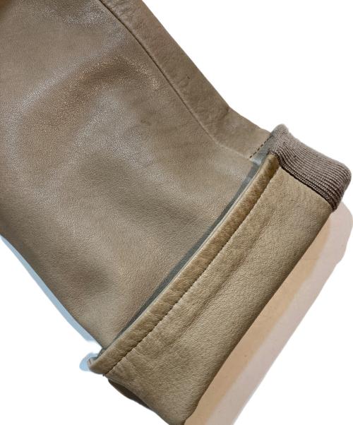 nonnative（ノンネイティブ）nonnative (ノンネイティブ) BIKER BLOUSON COW LEATHER ベージュの古着・服飾アイテム