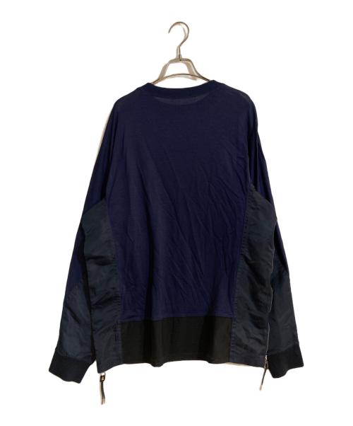 TOGA VIRILIS（トーガ ビリリース）TOGA VIRILIS (トーガ ビリリース) メッシュドッキングカットソー ネイビー サイズ:46の古着・服飾アイテム