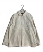 KITHキス）の古着「ヘビーオンスコットンシャツ」｜アイボリー
