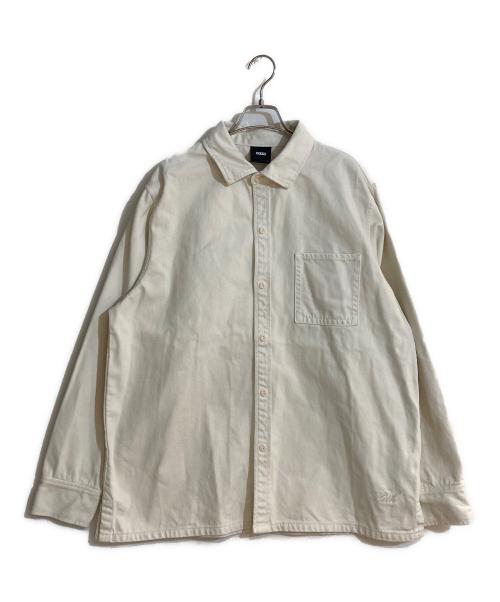 KITH（キス）KITH (キス) ヘビーオンスコットンシャツ アイボリー サイズ:Lの古着・服飾アイテム