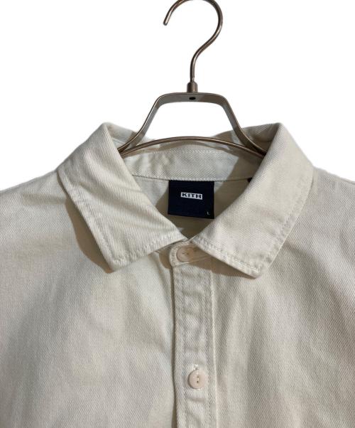 KITH（キス）KITH (キス) ヘビーオンスコットンシャツ アイボリー サイズ:Lの古着・服飾アイテム