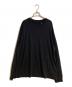 KAPTAIN SUNSHINE（キャプテンサンシャイン）の古着「Super Soft Tenjiku L/S Tee/ウォッシャブル・メリノウール天竺素材」｜ブラック