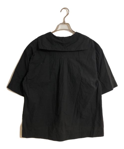 MARGARET HOWELL（マーガレットハウエル）MARGARET HOWELL (マーガレットハウエル) COTTON LINEN プルオーバーシャツ ブラック サイズ:1の古着・服飾アイテム