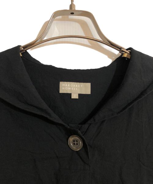 MARGARET HOWELL（マーガレットハウエル）MARGARET HOWELL (マーガレットハウエル) COTTON LINEN プルオーバーシャツ ブラック サイズ:1の古着・服飾アイテム
