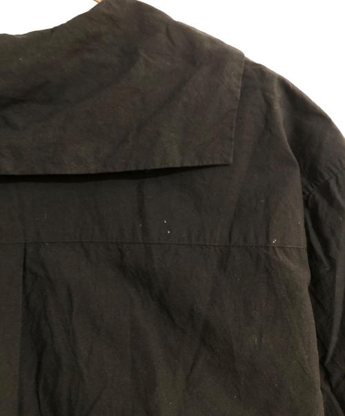 MARGARET HOWELL（マーガレットハウエル）MARGARET HOWELL (マーガレットハウエル) COTTON LINEN プルオーバーシャツ ブラック サイズ:1の古着・服飾アイテム