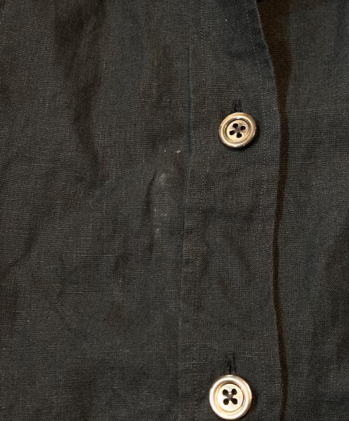 MARGARET HOWELL（マーガレットハウエル）MARGARET HOWELL (マーガレットハウエル) 半袖リネンシャツ ダークネイビー サイズ:1の古着・服飾アイテム