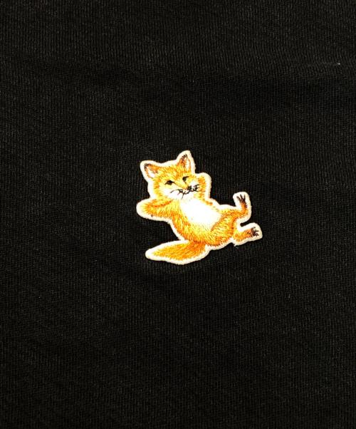 maison kitsune（メゾンキツネ）MAISON KITSUNE (メゾンキツネ) Chillax Fox Patch Classic Sweatshirt ブラック サイズ:XLの古着・服飾アイテム