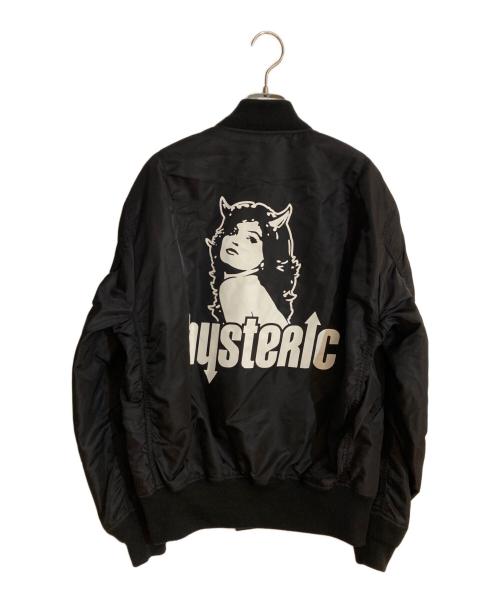 Hysteric Glamour（ヒステリックグラマー）Hysteric Glamour (ヒステリックグラマー) フライトジャケット ブラック サイズ:Sの古着・服飾アイテム