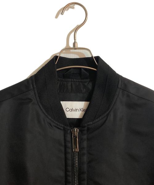Calvin Klein（カルバンクライン）Calvin Klein (カルバンクライン) ライトウェイト ボンバージャケット ブラック サイズ:Sの古着・服飾アイテム