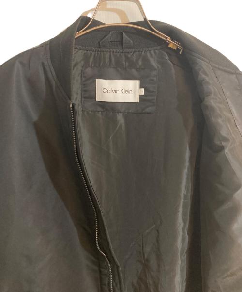 Calvin Klein（カルバンクライン）Calvin Klein (カルバンクライン) ライトウェイト ボンバージャケット ブラック サイズ:Sの古着・服飾アイテム