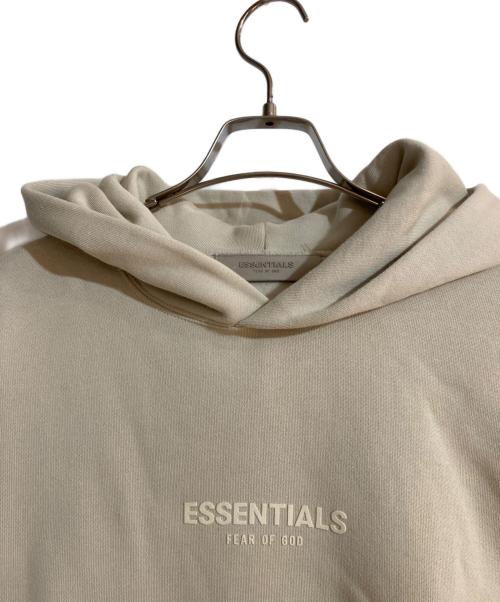 FOG ESSENTIALS（フィアオブゴッド エッセンシャル）FOG ESSENTIALS (フィアオブゴッド エッセンシャル) ロゴプルオーバーパーカー ベージュ サイズ:Mの古着・服飾アイテム