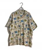 PAPAS ISLANDパパス アイランド）の古着「リネン半袖シャツ」｜アイボリー