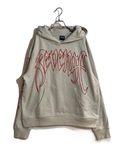 REVENGE（リベンジ）REVENGE (リベンジ) revengegallery hoodie ライトグレー サイズ:XLの古着・服飾アイテム