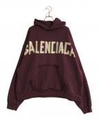 BALENCIAGAバレンシアガ）の古着「Ripped Pocket Hoodie」｜レッド