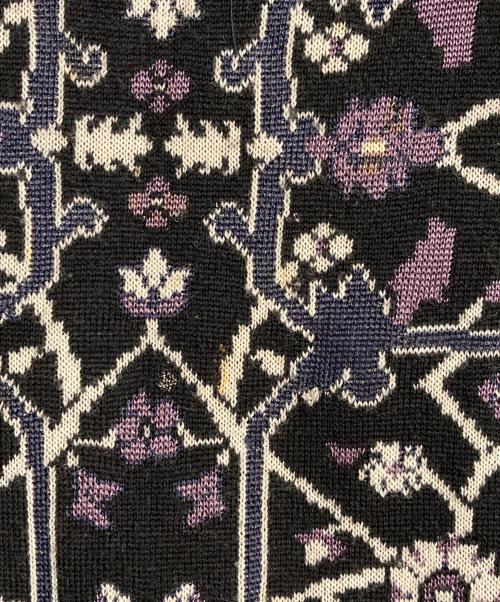 Salvatore Ferragamo（サルヴァトーレ フェラガモ）Salvatore Ferragamo (サルヴァトーレ フェラガモ) フラワープリントニットセットアップ ブラック サイズ:トップスM・スカートSの古着・服飾アイテム