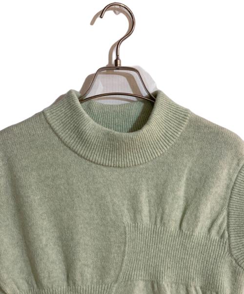 HOUGA（ホウガ）HOUGA (ホウガ) up-and-doun knit vest/アップアンドダウンニットベスト グリーン サイズ:Freeの古着・服飾アイテム