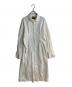 create clair（クリエイト クレイル）の古着「Smocking sleeve shirt dress」｜ホワイト