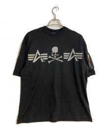 ALPHA×Mastermind JAPAN（アルファ×マスターマインド ジャパン）の古着「Tシャツ」｜ブラック