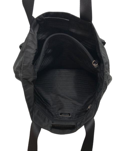 PRADA（プラダ）PRADA (プラダ) ナイロンショルダートートバッグ ブラックの古着・服飾アイテム
