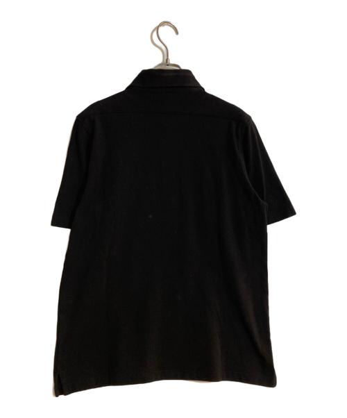 giannetto（ジャンネット）giannetto (ジャンネット) カッタウェイポロシャツ ブラック サイズ:Mの古着・服飾アイテム
