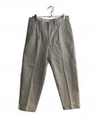 SCYEサイ）の古着「San Joaquin Cotton Tapered Pleated Trousers／サンホアキン コットン テーパード プリーツ トラウザー」｜ベージュ