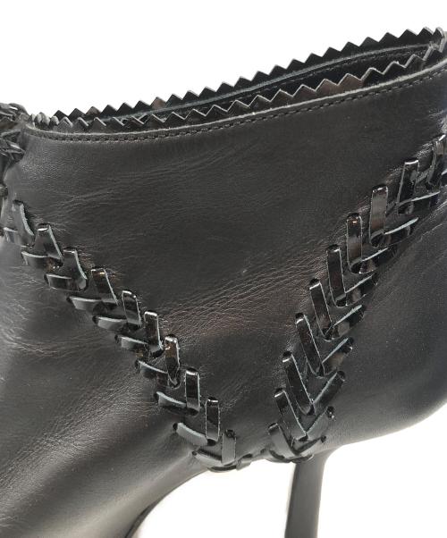 BALENCIAGA（バレンシアガ）BALENCIAGA (バレンシアガ) イントレチャートレースアップサンダル ブラック サイズ:37の古着・服飾アイテム