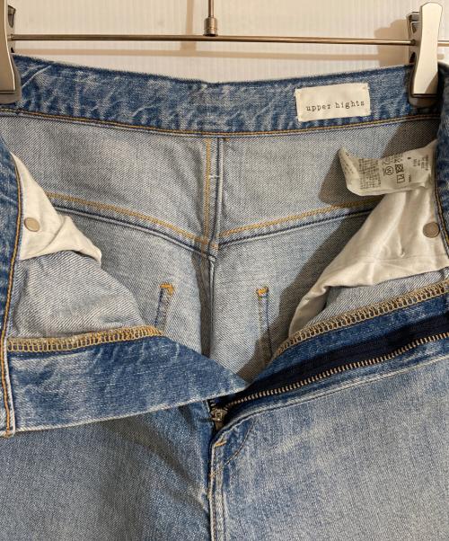 upper hights（アッパーハイツ）upper hights (アッパーハイツ) THE NIECE ハイライズストレート デニム インディゴ サイズ:22の古着・服飾アイテム