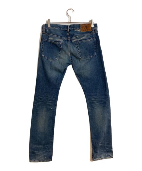 Hysteric Glamour（ヒステリックグラマー）Hysteric Glamour (ヒステリックグラマー) SP加工ダメージデニムパンツ ブルー サイズ:Mの古着・服飾アイテム