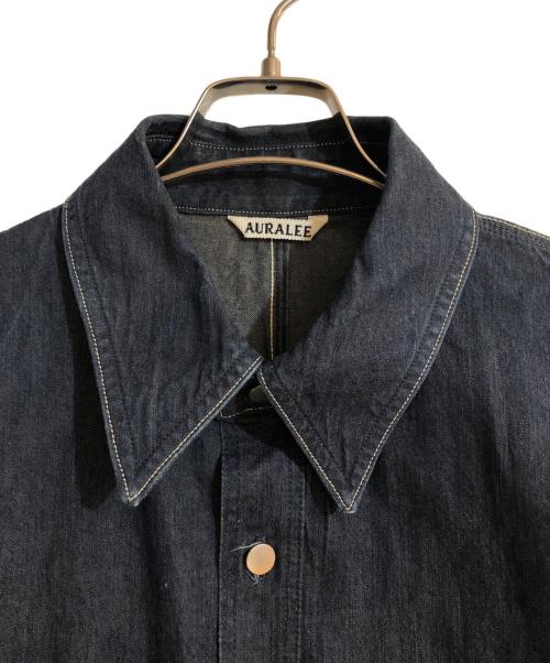 AURALEE（オーラリー）AURALEE (オーラリー) HARD TWIST LIGHT DENIM SHIRTS BLOUSON インディゴ サイズ:3の古着・服飾アイテム